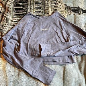 Alphalete French blue long sleeve crop